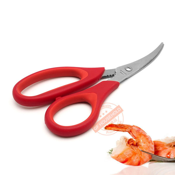 European and American creative seafood crawfish scissors antiskid cutting shrimp fish maw bowel auxiliary cut peel shrimp tools in the kitchen